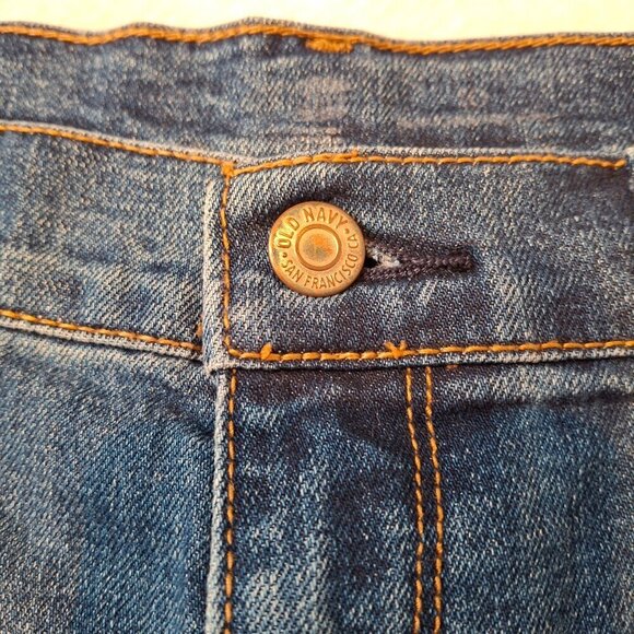 Old Navy Denim Shorts Sz 10 Medium Wash Mid Rise 4.5 inch Western Cowgirl - Picture 9 of 13